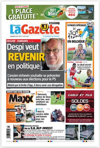 La nouvelle gazette du 04-07-2015 Belgique