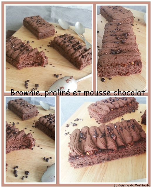 brownie praliné mousse chocolat 